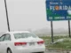 Cae nieve al norte de la Florida