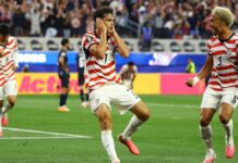 Estados Unidos gana con goleada sobre Paraguay 4-1