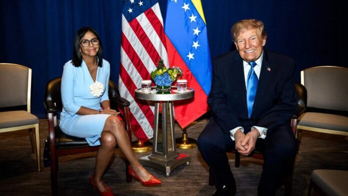 Trump y Delcy