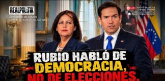 Realpolitik: Rubio habló de democracia, no de elecciones